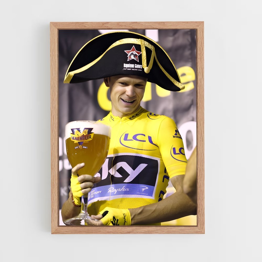 Poster Capitaine Froome – affiche Cyclisme (vue 4)